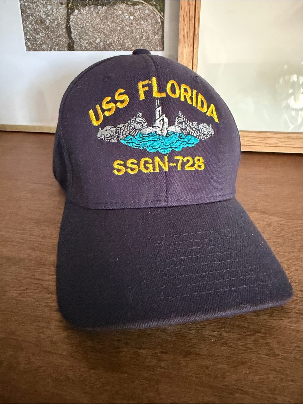 USS FLORIDA SSGN-728 HAT SUBMARINE EMBROIDERED U.S NAVY BALL